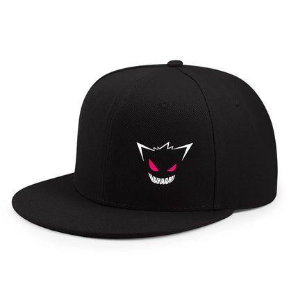 New Cute Expression Printed Flat brim Baseball Cap Outdoor Sports Event Casual Cap Hip Hop Street