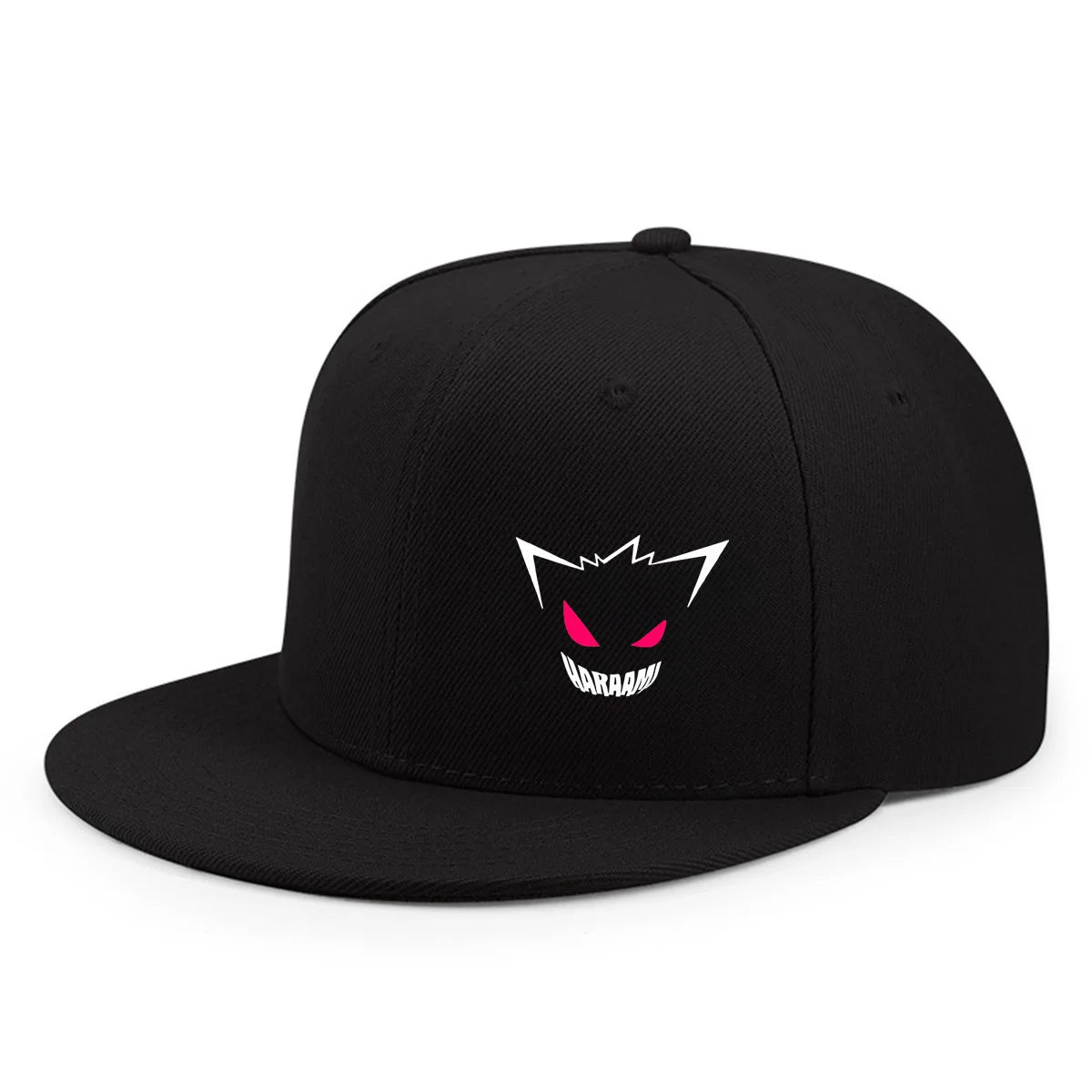 New Cute Expression Printed Flat brim Baseball Cap Outdoor Sports Event Casual Cap Hip Hop Street