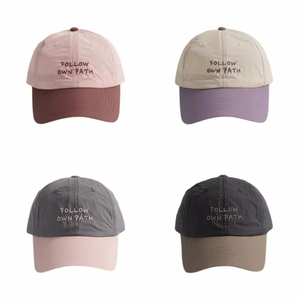 Casual Lightweight Baseball Cap Embroidered Sun Protection Quick Dry Cap Adjustable Sunscreen Cap