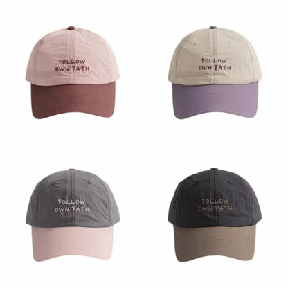Casual Lightweight Baseball Cap Embroidered Sun Protection Quick Dry Cap Adjustable Sunscreen Cap