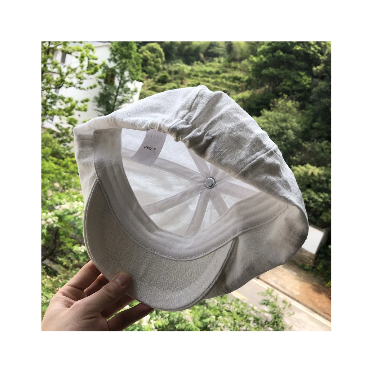 Summer Ultra-Thin Single Layer Linen Octagonal Hat Retro British Style Beret