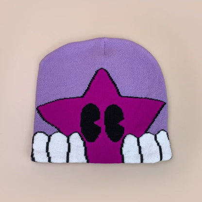 Cartoon Cute Five-Pointed Star Knitted Hats