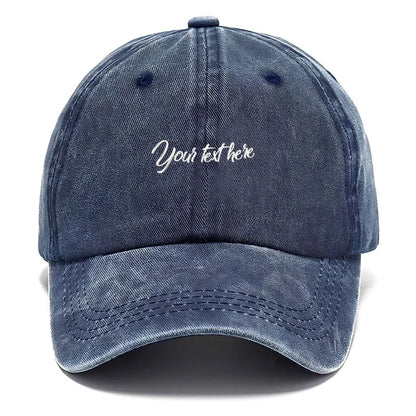 Washed Cotton Baseball Cap Men Women Personalized Fashion Sun Hats