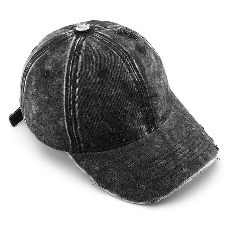 Vintage Distressed Baseball Cap For Men Women