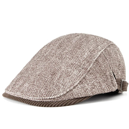 High Quality Cotton Flat Ivy Hats Male Casual Gatsby Hat Dad Cabbie Cap