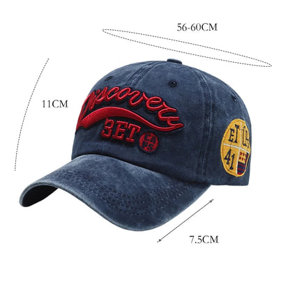 Hip Hop Washed Cotton Denim Baseball Cap