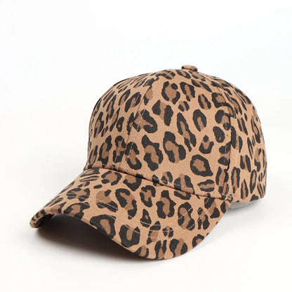 Leopard Print Baseball Cap Ladies Sun Hats