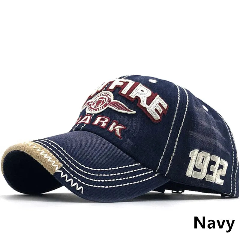 Men Women Cotton Embroidered Letter Printed Baseball Cap