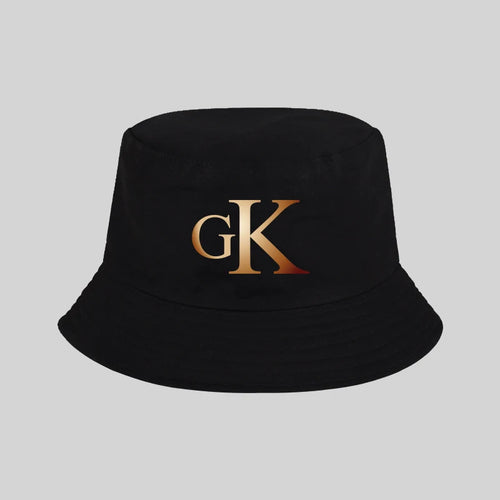 Retro GK Lettered Fisherman's Hat - Unisex Sun Hat Bucket Hats