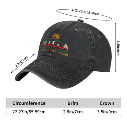 Iranian Make Iran Cap for Men Women Cotton