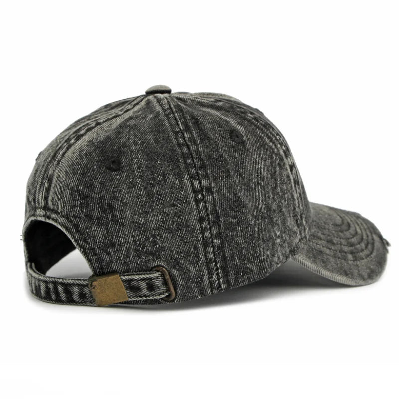 Korean Fashion Washed Denim Baseball Cap Soft Top