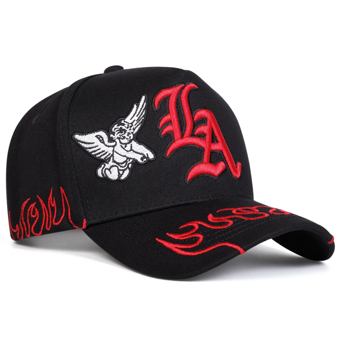 Unisex Gothic LA Angel Embroidery Baseball Caps Spring Autumn