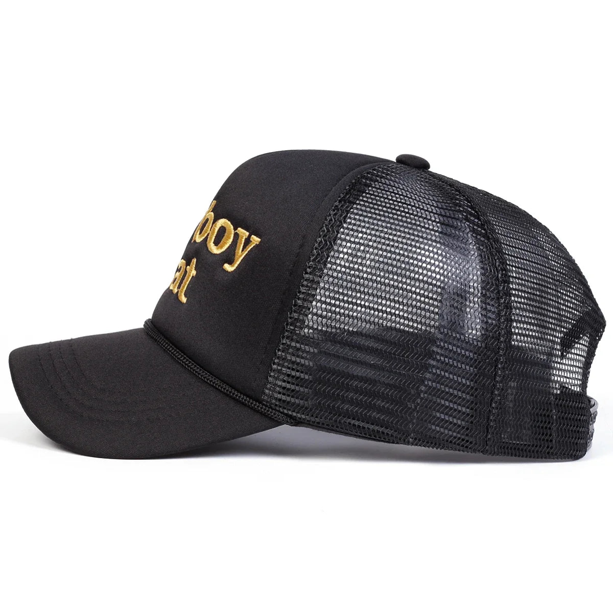 Unisex Cowboy Hat Letter Embroidery Baseball Net Caps Spring Summer