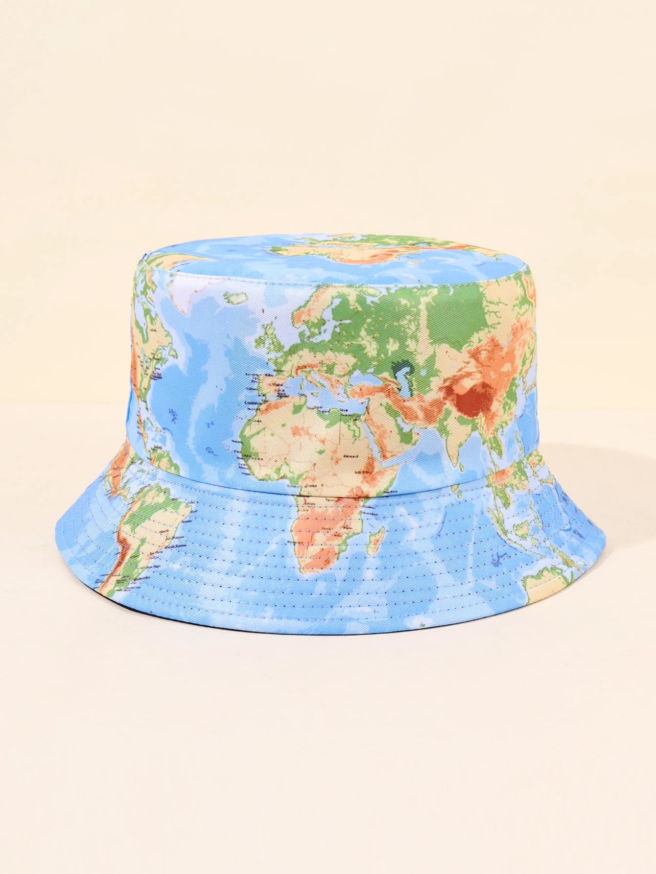 1PC Global Map Fisherman Hat