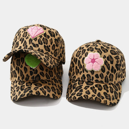 Leopard Print Baseball Caps Unisex Embroidery Spring Autumn