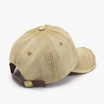 Spring And Autumn Washed Distressed Unisex Baseball Cap