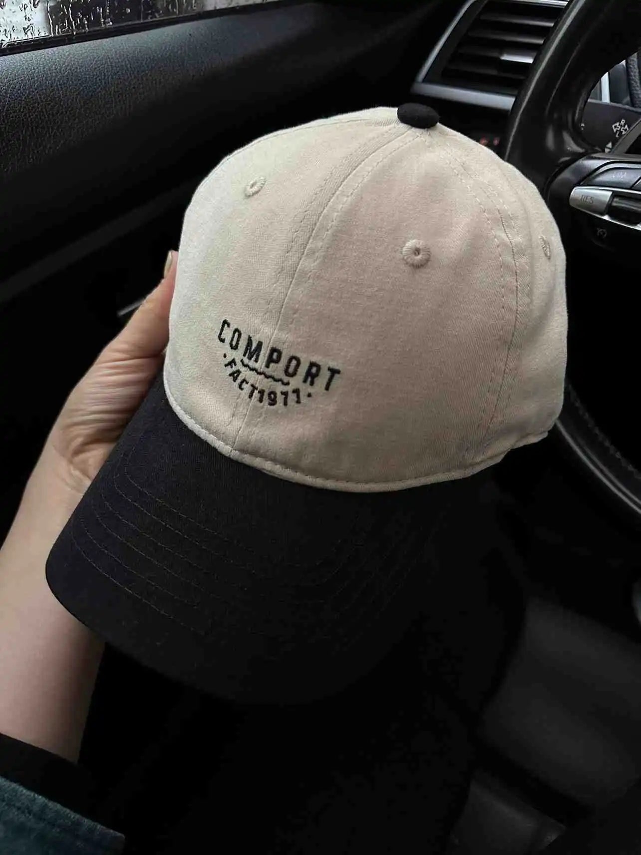 American Retro Color-Block Baseball Cap