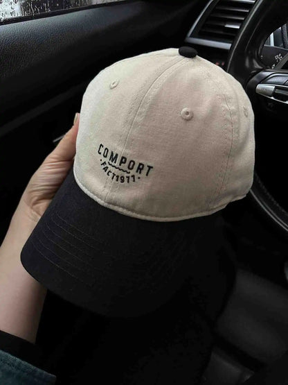 American Retro Color-Block Baseball Cap