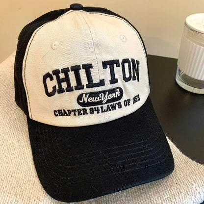 Letter Embroidery Baseball Cap Women Man