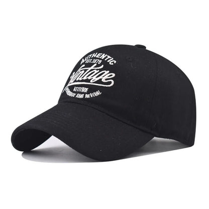 American  vintage Letter Embroidered Baseball Cap for Men Women
