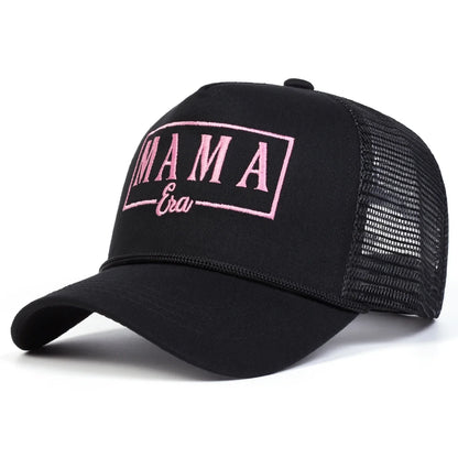 Unisex Mama Era Letter Embroidery Baseball Net Caps Spring Summer