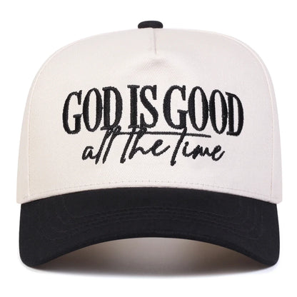 Unisex God Is Good All The Time Embroidery Baseball Caps Spring Autumn