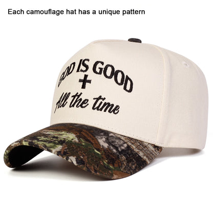 Unisex God Is Good Letter Embroidery Baseball Caps Spring Autumn Outdoor