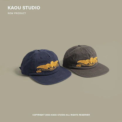 Flat-Brimmed Baseball Cap Men's Women