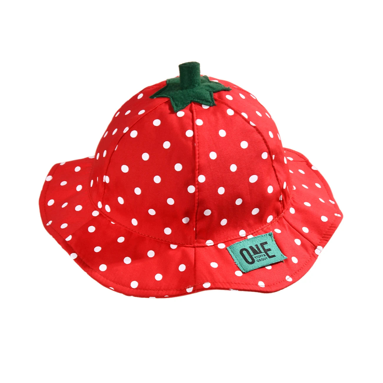 Baby Girl & Toddler Wide Brim Strawberry Pattern Sun Hats Kids