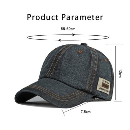 Classical Washed Denim Baseball Cap Sun Protection Baseball Cap