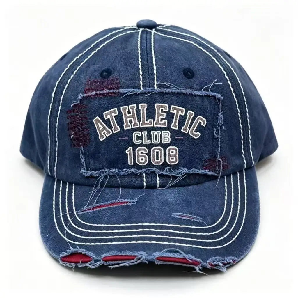Unisex Vintage American Style Embroidered Letter Baseball Cap