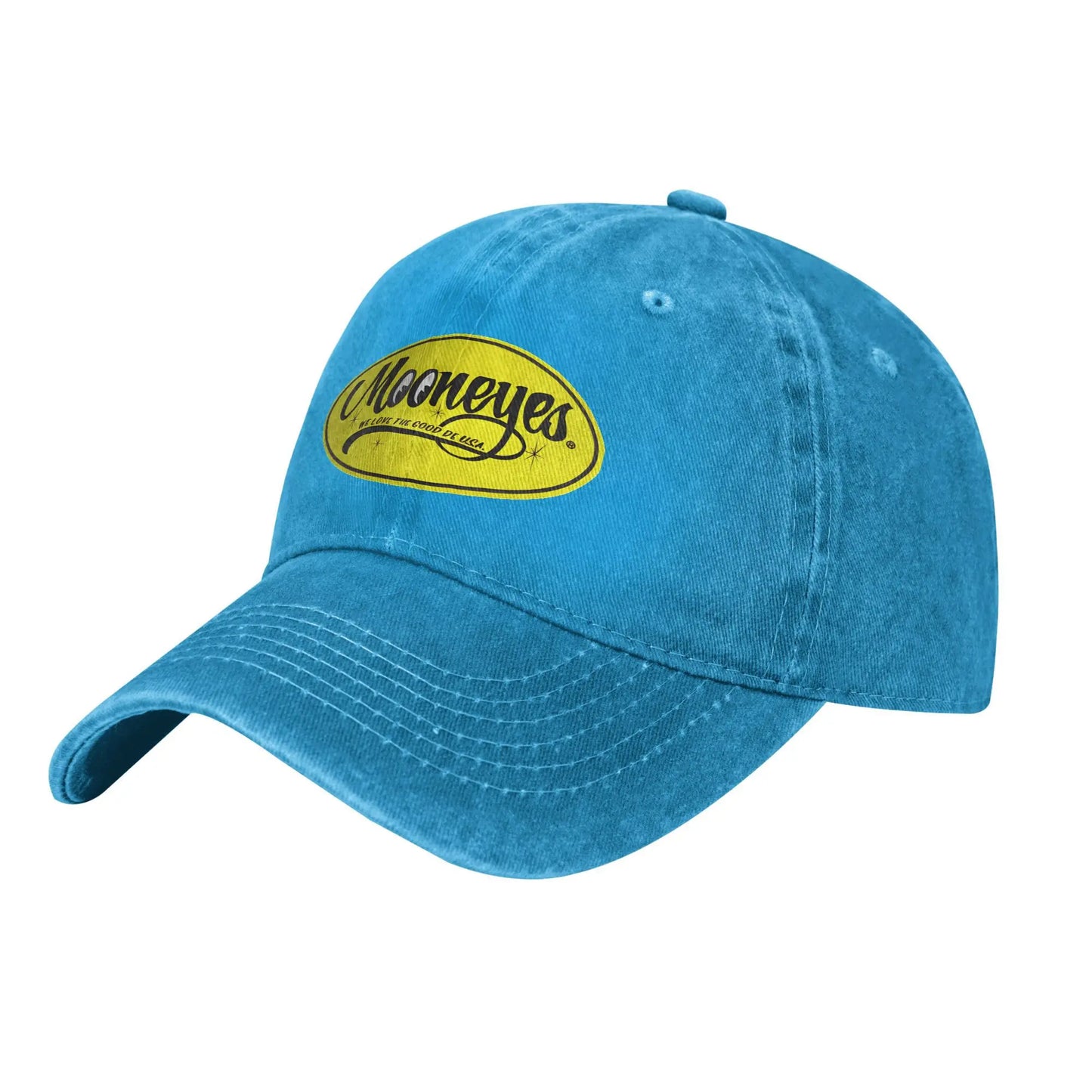 Mooneyes Baseball Caps Vintage Distressed Cotton JDM Moon Eyes Headwear