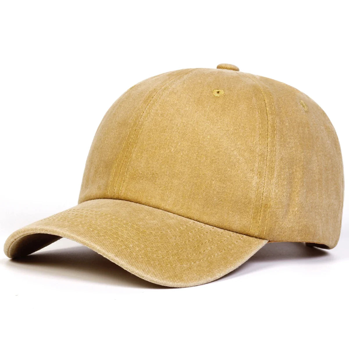 Unisex Light Washed Solid Color Baseball Caps Spring And Autumn