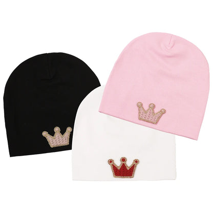Baby Crown Hat 0-3 Months Newborn Cotton Baby Hat
