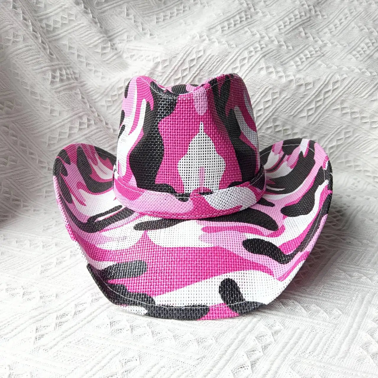 Woven Hard Summer Sapphire Accessories Neutral Cowboy Hat