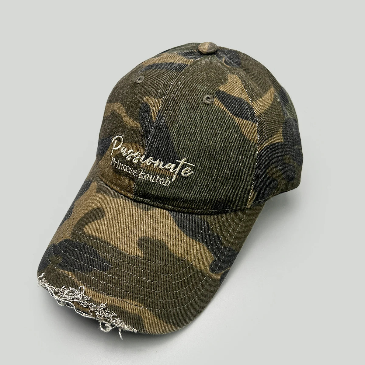 Camouflage Flowers Star Letter Embroidery Baseball Hats