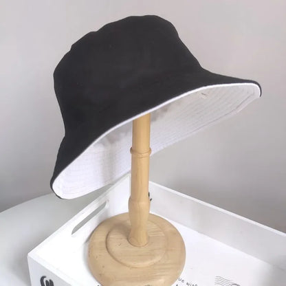 Cotton Bucket Hat Men Women Big Head Fisherman Hat Men
