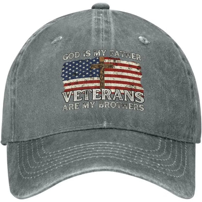 Veterans Are My Brothers Distressed Baseball Cap