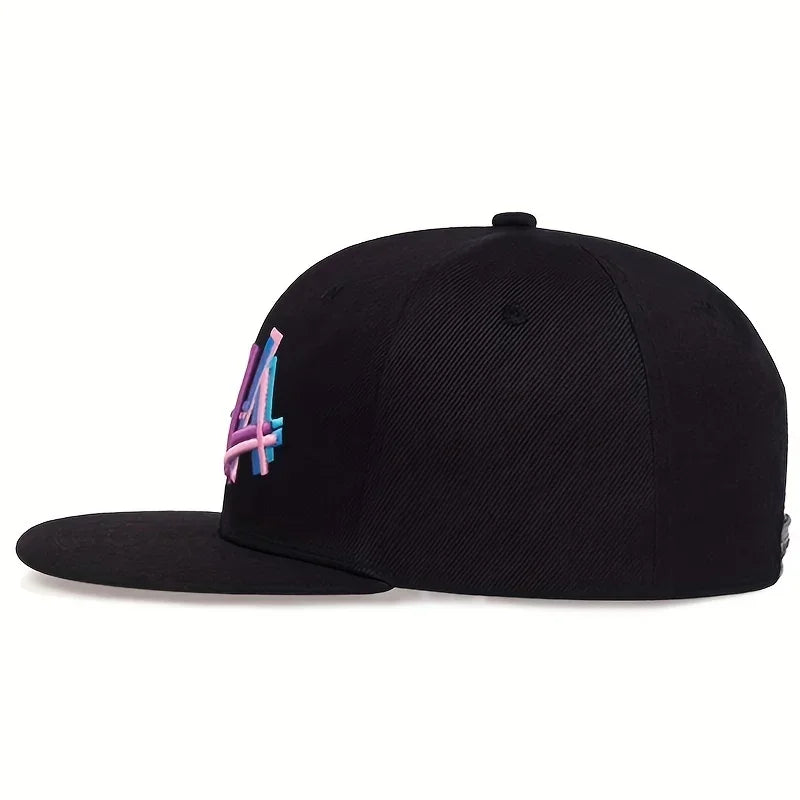 Unisex LA Letter Embroidery Hip-Hop Hats Spring Autumn Outdoor