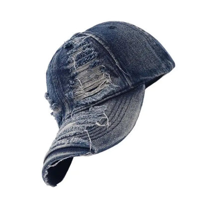 Sunproof Peaked Hat Outdoor Hat Fashion Ripped Baseball Hat