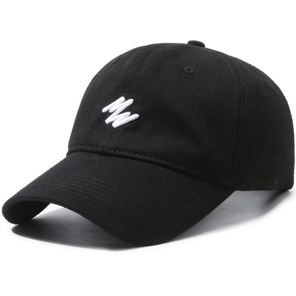 Unisex Cotton Baseball Cap Large Face Soft Top Duckbill Cap