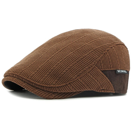Berets Autumn Winter Hat Caps For Men Women Fleece Lined Corduroy Beret Hat