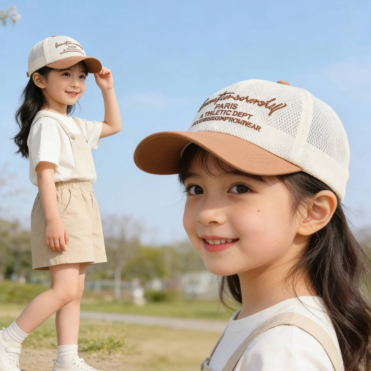 Summer Baby Mesh Hat Letter Embroidered Baseball Cap For Kids Boy Girls Outdoor Breathable Thin Sun