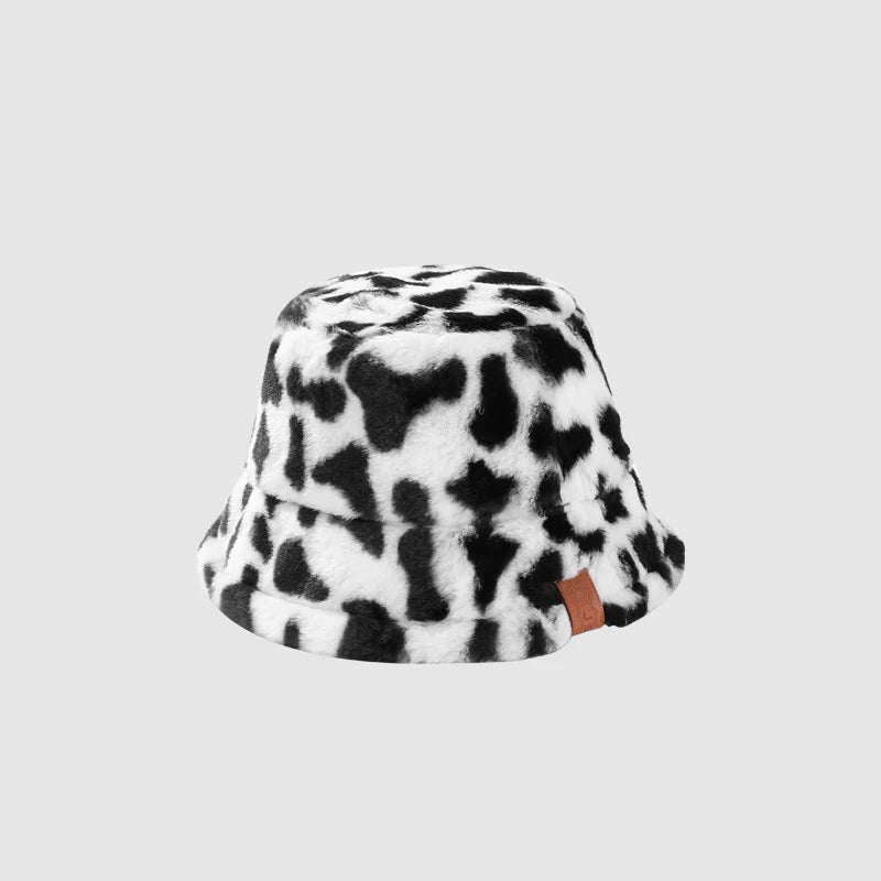 Lambswool Unisex Bucket Hats For Women Men Winter