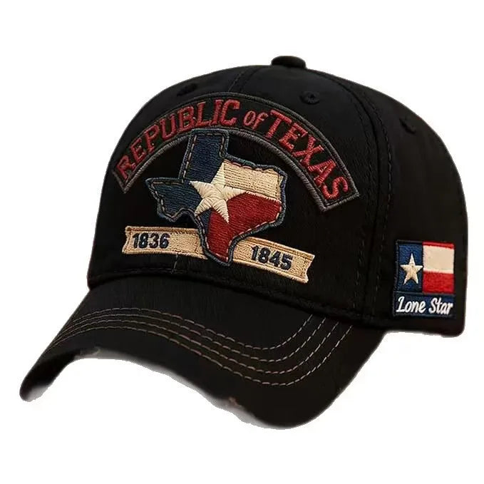 Popular Baseball Cap Texas Logo Embroidery Hat Outdoor Sports