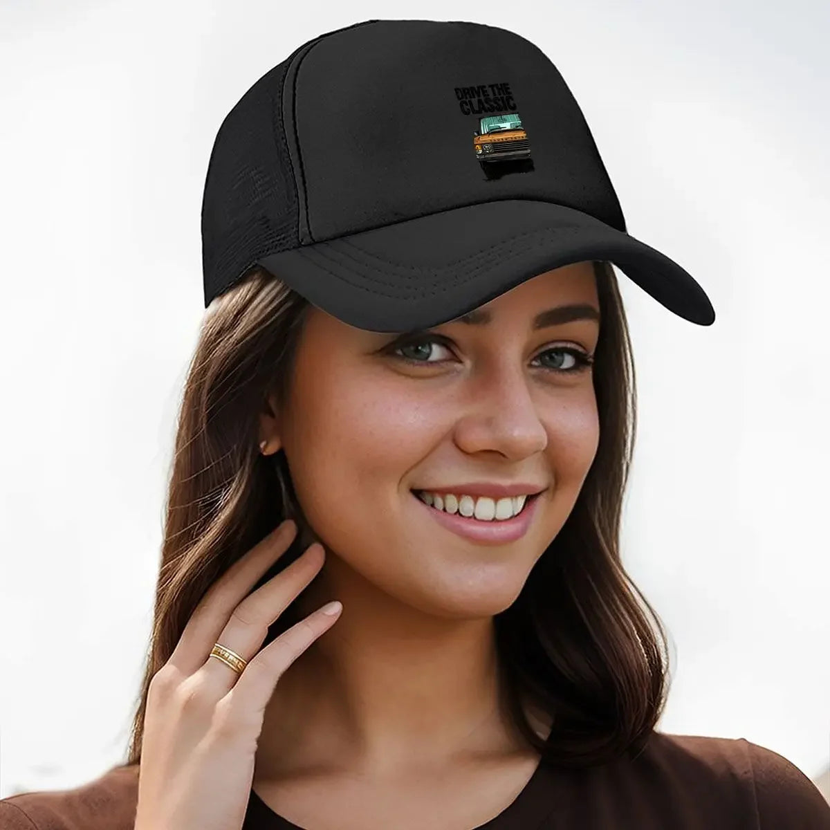 Classic Drive Auto - Inspired, Retro Car Design Mesh Baseball Cap