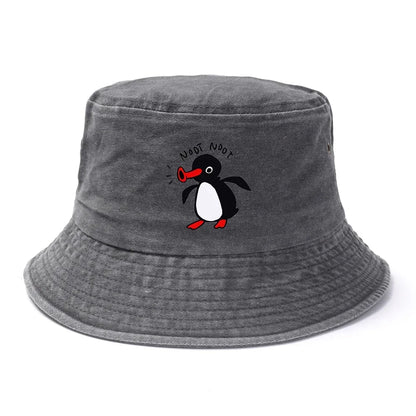 Summer Penguin Bucket Hat Reversible Bob Men Women Cotton
