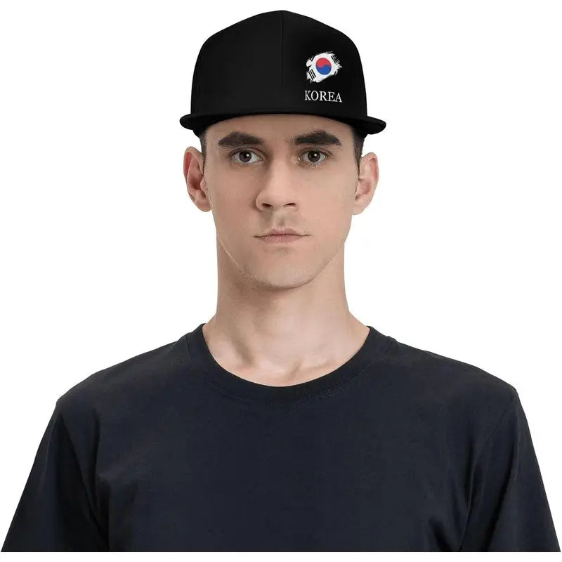 Brush Korean Korea Flag Snapback Hats For Men Women Baseball Cap Sports Adjustable Flat Bill Trucker