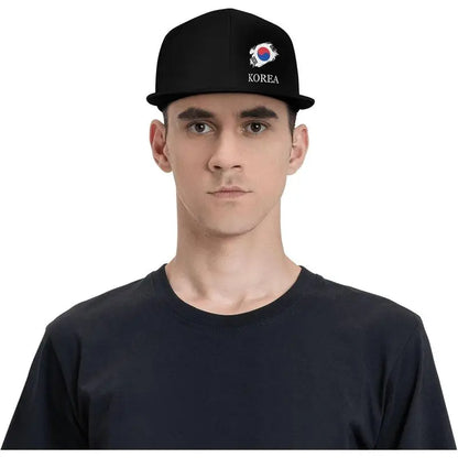Brush Korean Korea Flag Snapback Hats For Men Women Baseball Cap Sports Adjustable Flat Bill Trucker