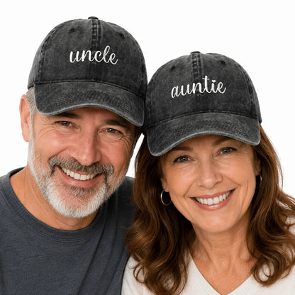 Fashion Washed Cotton Uncle Auntie Matching Caps